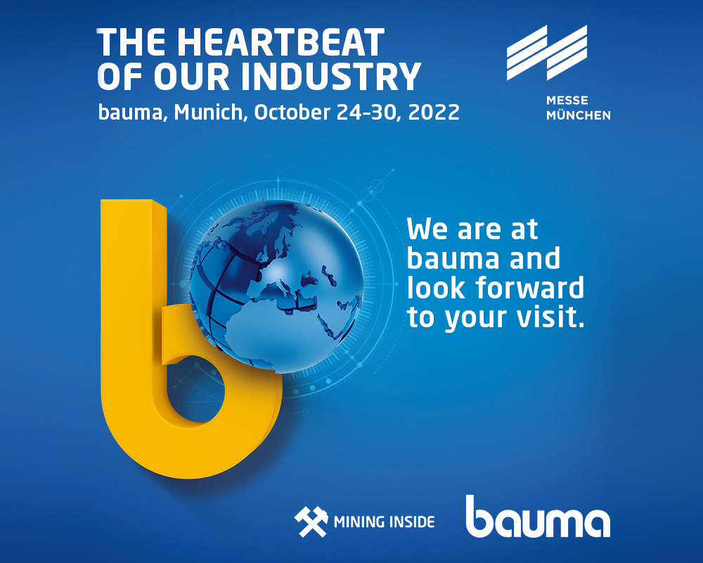 VISIT OUR BOOTH AT BAUMA 2022 IN MUNICH